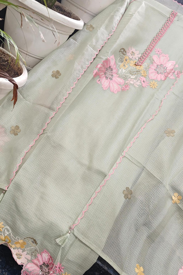 Kota Doria Dress Material