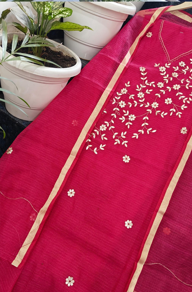 Pure Kota Doria Dress Material